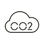 icoon van een CO2 wolk